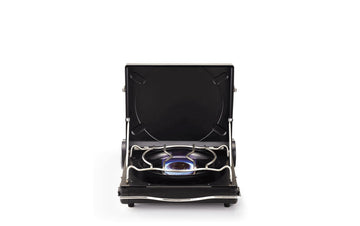 Iwatani Fore Winds Luxe Stove pressure sensing device auto releases if overheated.