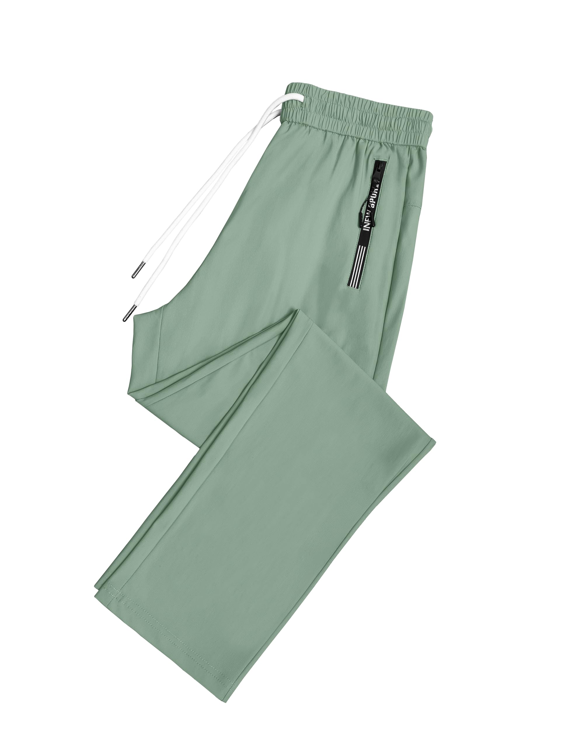 IWOLLENCE seniors lightweight travel pants zipper pockets; secure storage on hikes.