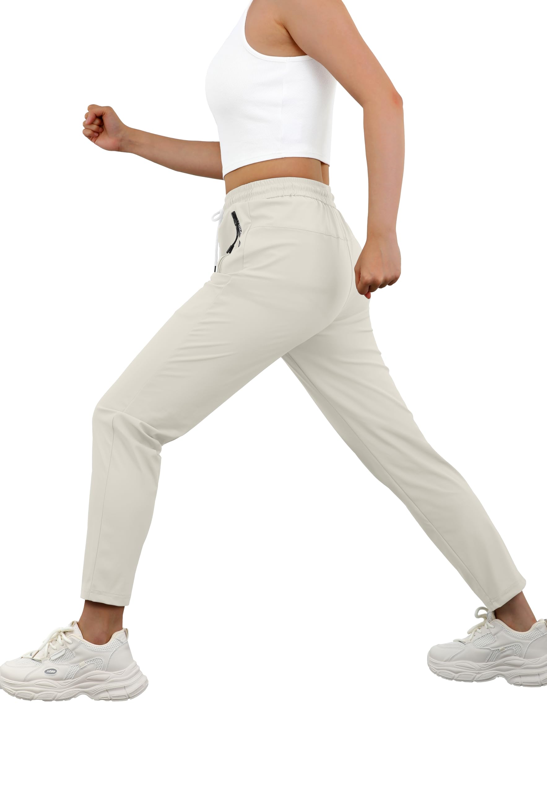IWOLLENCE women's stretch active pants quick-dry fabric keeps you dry during active travel.