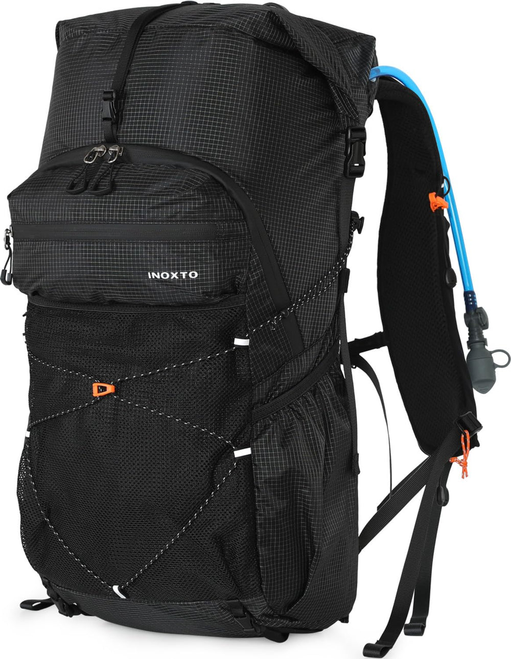 IX INOXTO Hiking Backpack 30L front view shows spacious main compartment for day trips.