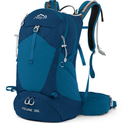 IX INOXTO hiking backpack blue full view highlighting durable outdoor-ready design