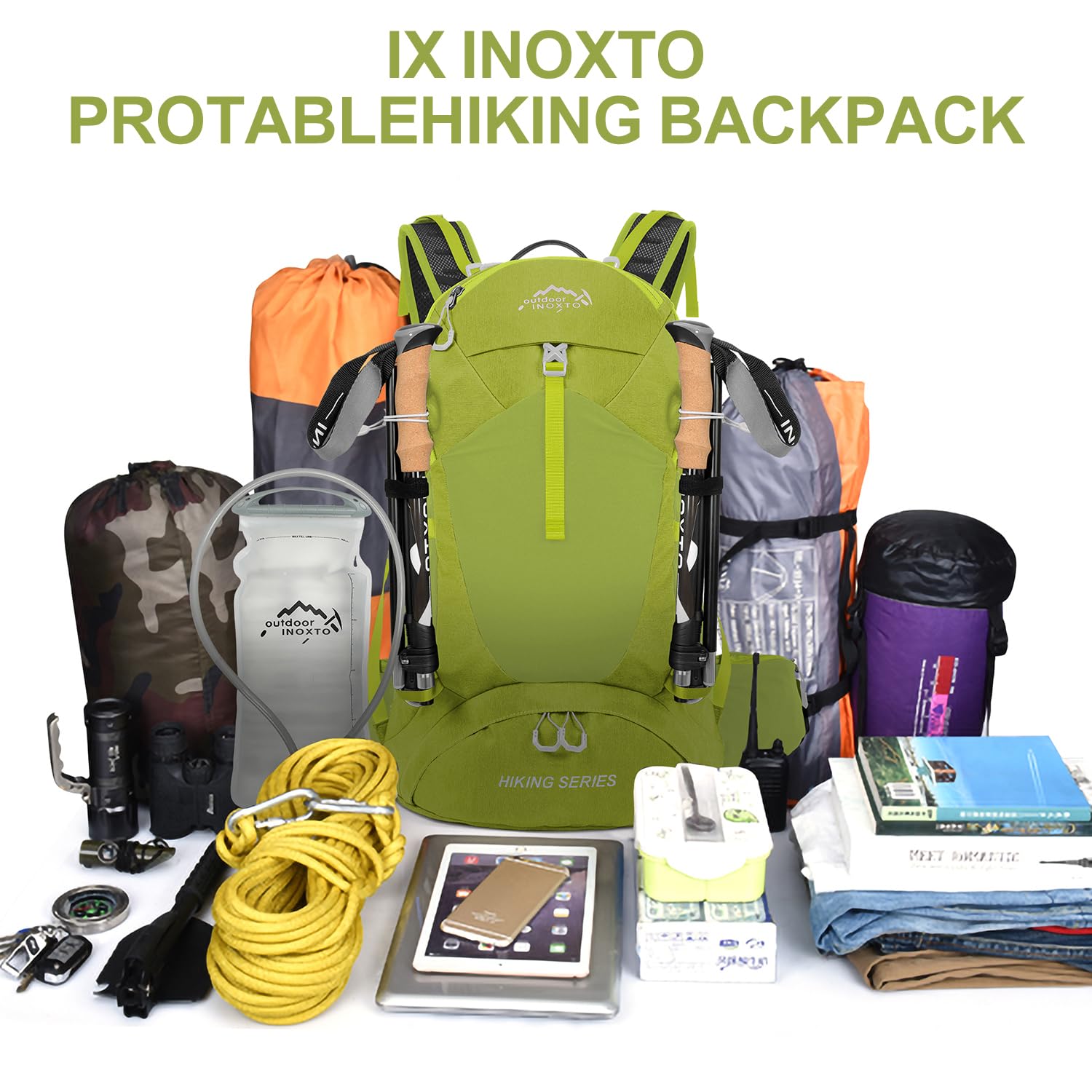 IX INOXTO hiking backpack lightweight daily use for day trips