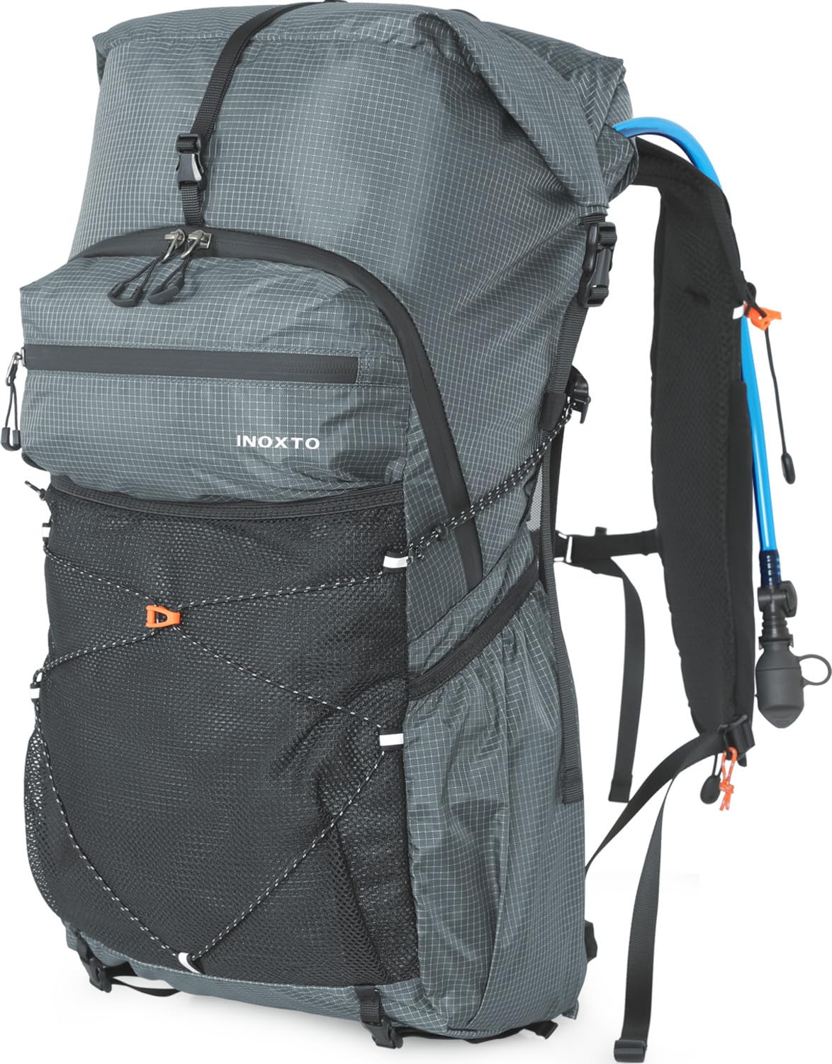 IX INOXTO hiking backpack highlights water-resistant material for wet-weather adventures