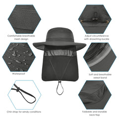 Adjustable buckle and chin strap for windy conditions