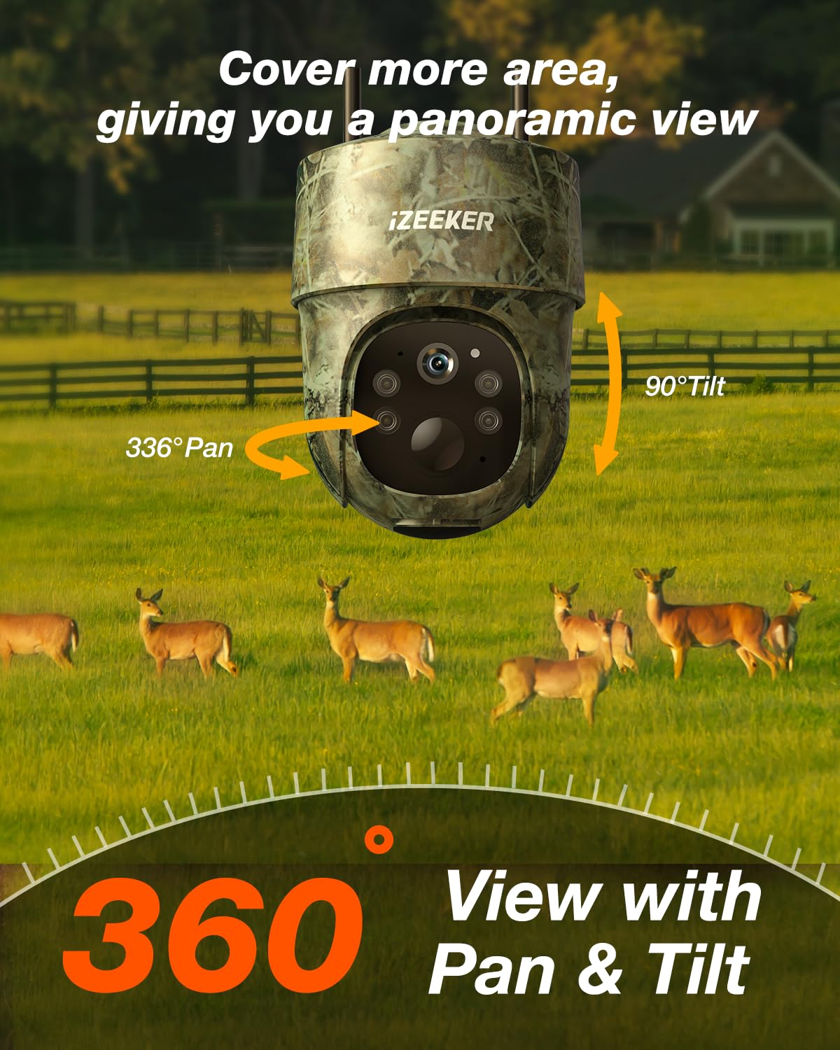 iZEEKER night vision color mode captures color footage at night when possible.