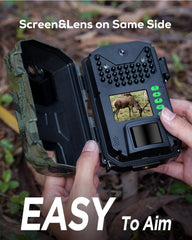 iZEEKER Trail Camera waterproof shell protects performance in rain and rugged outdoors.