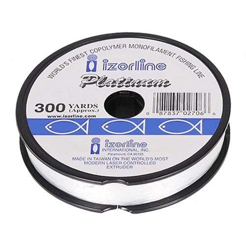 Izorline XXX co-polymer mono line in clear color, ideal for spinning reels with low memory.