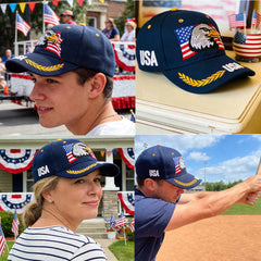IZUS baseball cap navy adjustable strap ensures a secure, comfortable fit.