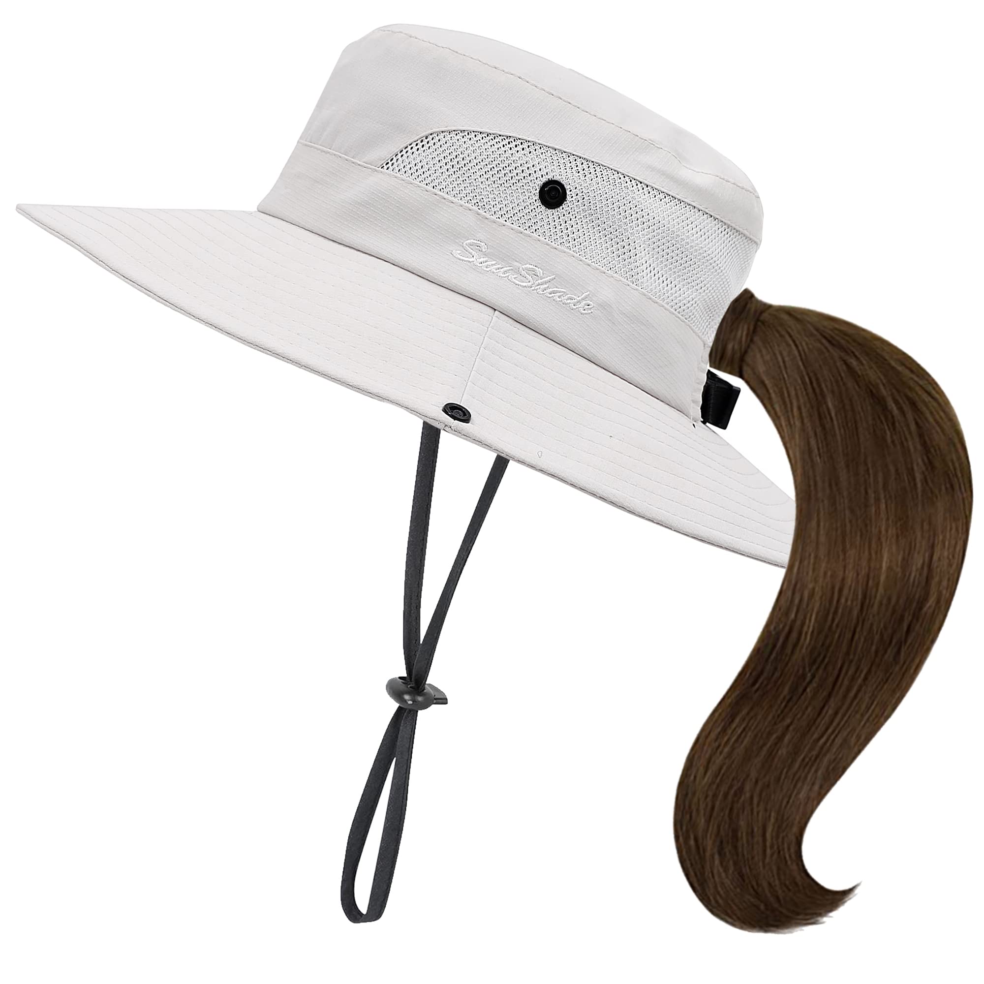 IZUS Classic Ponytail Sun Hat soft cotton material feels comfortable all day.