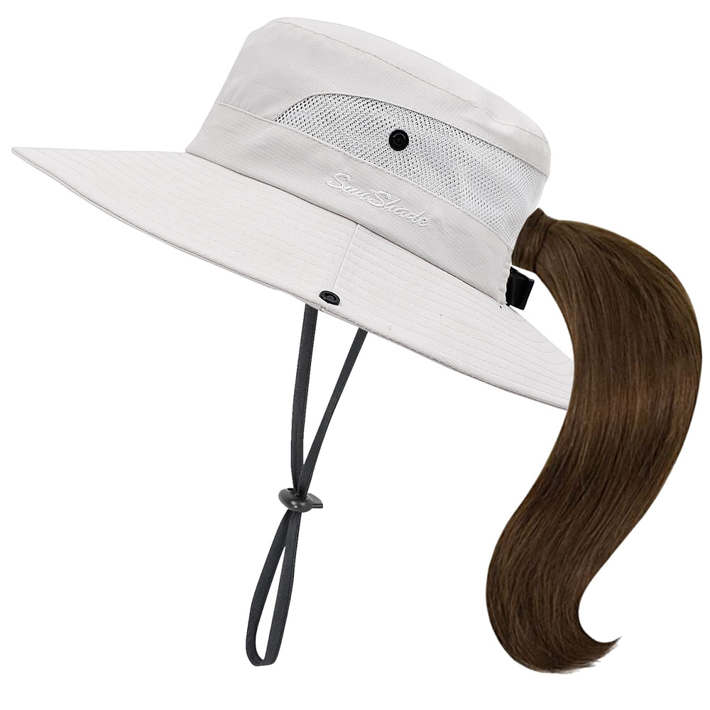 IZUS Classic Ponytail Sun Hat soft cotton material feels comfortable all day.