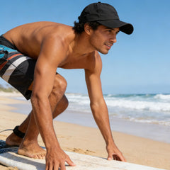 IZUS Nylon-Spandex Cap dries quickly while staying soft during workouts.