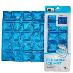 Jacent reusable ice mat with 30 gel cubes keeps foods cold without leaks