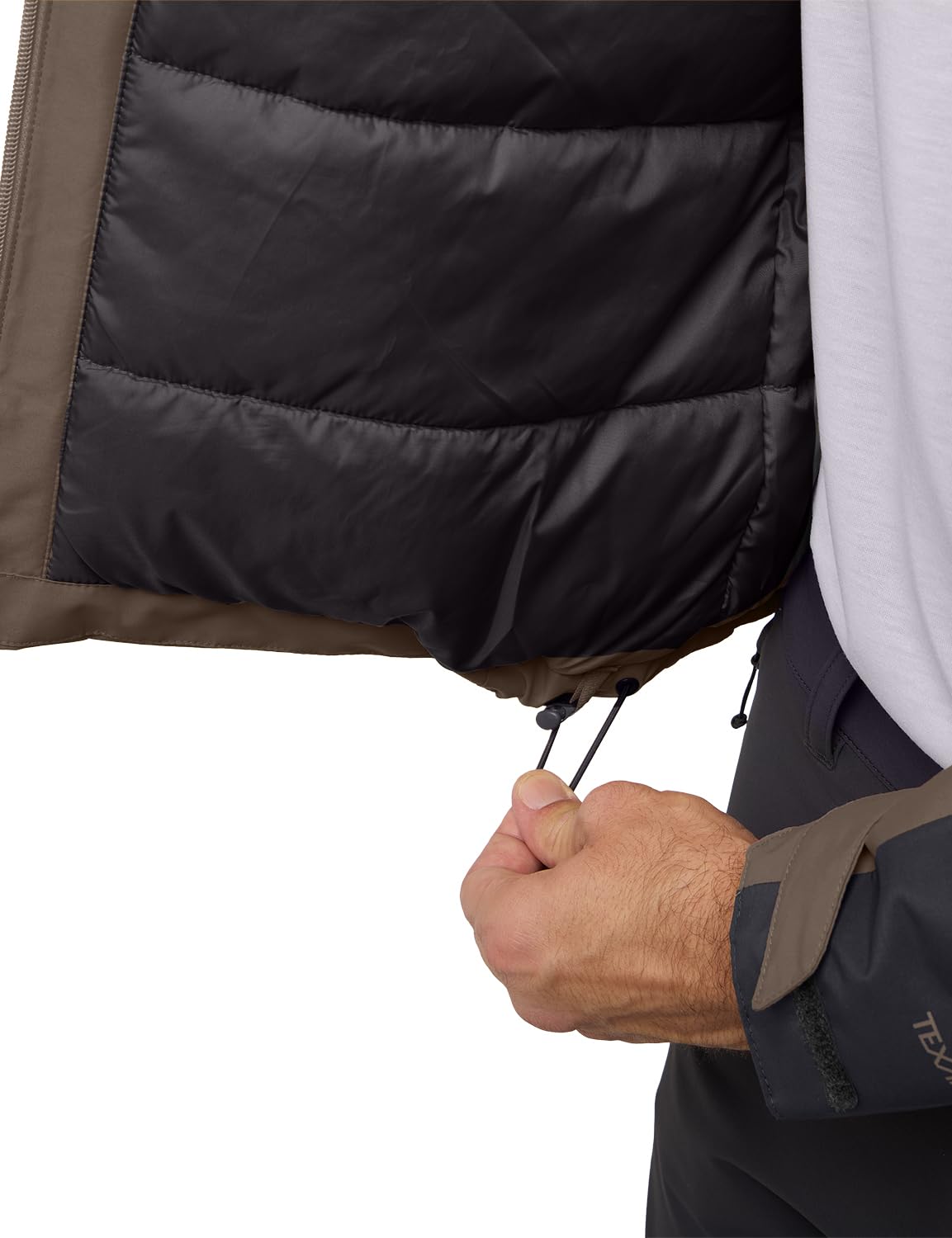 Jack Wolfskin Jasper Ins JKT M cuff adjusters block out cold.