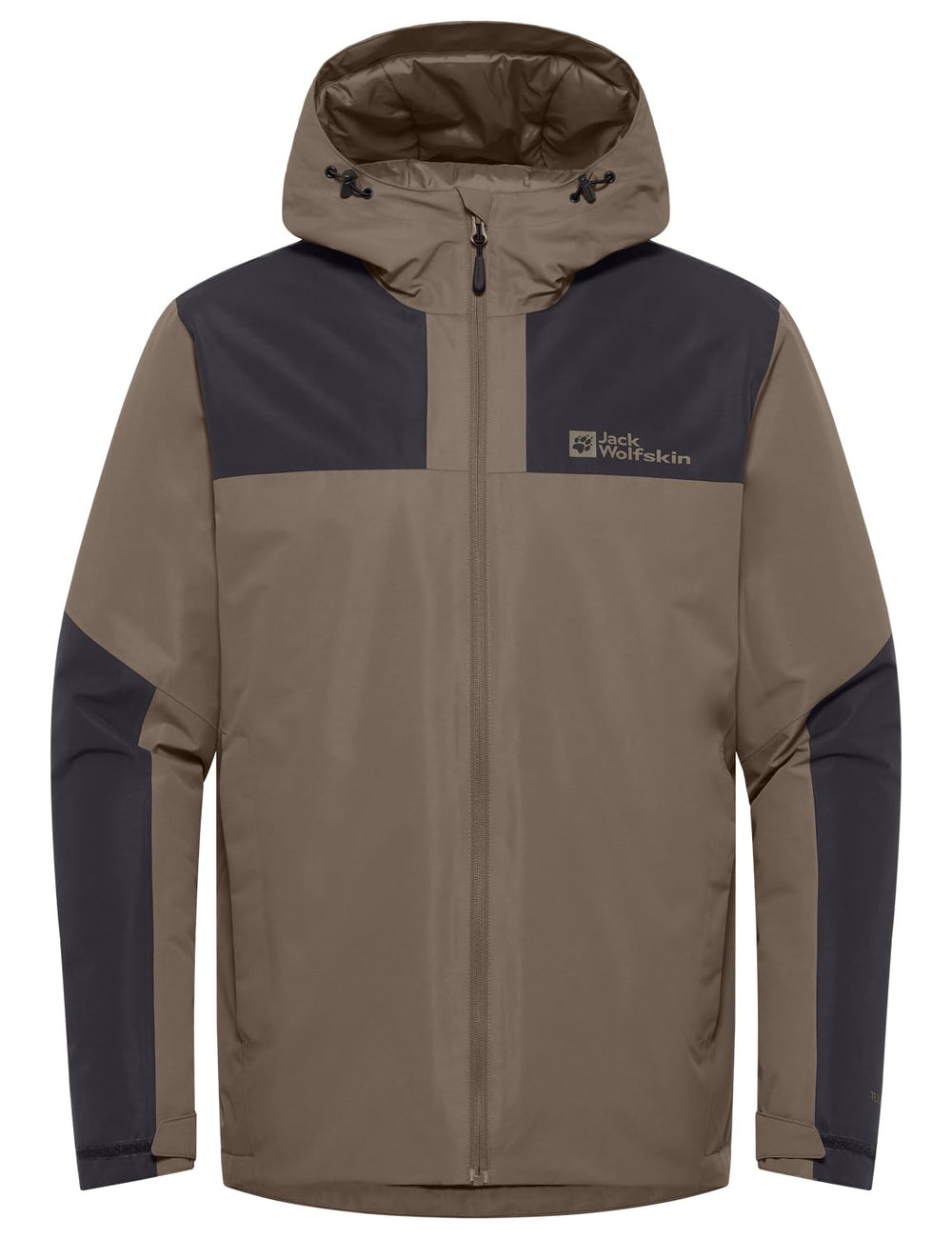 Jack Wolfskin Jasper Ins JKT M packable jacket in compact carry scenario.