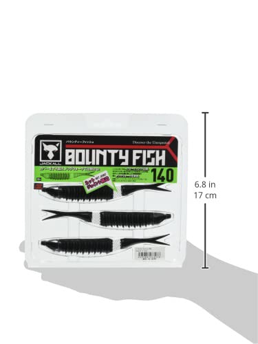 Jackall Bounty Fish 140 Strong Black ribs action demonstrates water grip and lifelike oscillation
