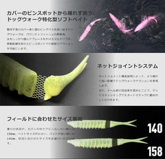 Jackall Bounty Fish Net Joint enables precise dog walk at short range.