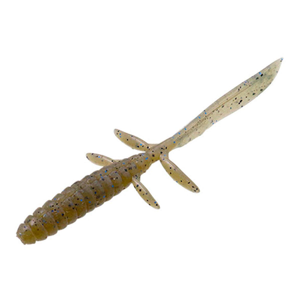 Jackall DB Uma Free 4.5 inch Tenaga Blue Flake lure designed for free rig finesse bass fishing.