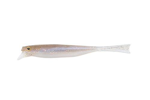 Jackall DriftFry 5.2in Spawn Waka, action shot, ideal for attracting predatory fish with lifelike movement.