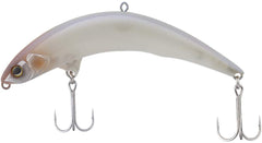 Jackall Pikpique Dead White lure side profile, compact 2.6-inch body for easy casting.