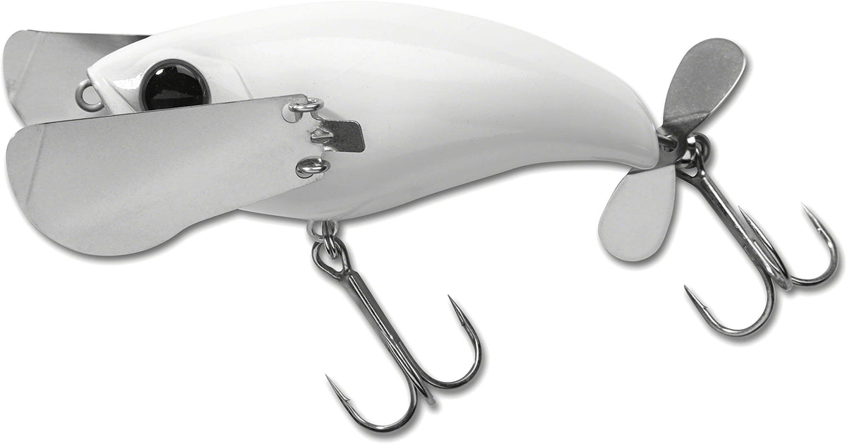 Jackall Pompadour 79 Bone White lure ready for precise casting and enticing action