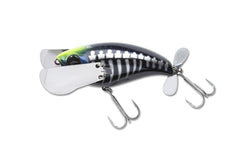 Jackall Pompadour JPOMP79-BLB 79 Top Water Bone Lure, Black for surface strikes