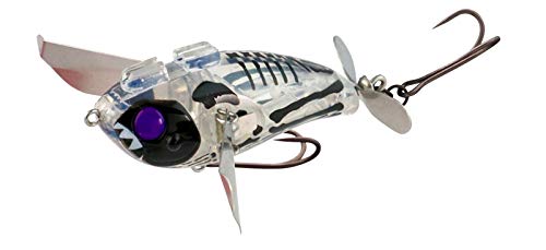 Jackall Pompadour Jr. front view with high-visibility colors for catfish attraction.