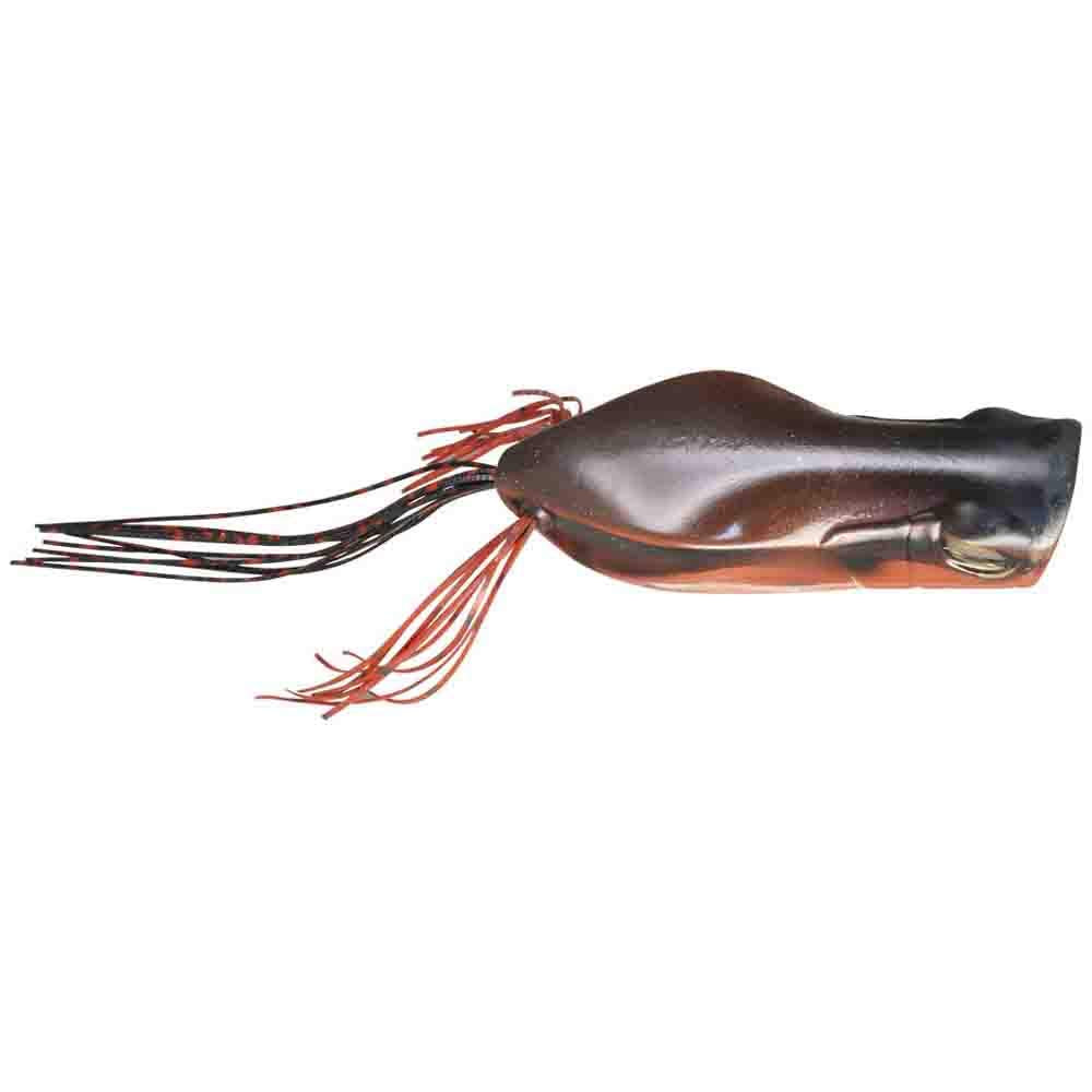 Jackall Red Frog Gavacho Frog silicone skirt enhances movement and durability.