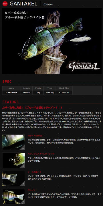 Jackall RT Kawashima Albinogir lure action shot highlights flick turns and cover aggression.