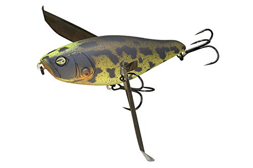 Jackall RV-Crawler Sand Frog Lure top view showing surface action potential for bass