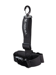 Jackall wader hanger front view showing compact design for quick gear drying.