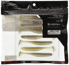 Jackall Worm Rhythm Wave action shot with Prism Shad for high-pitch wobble.