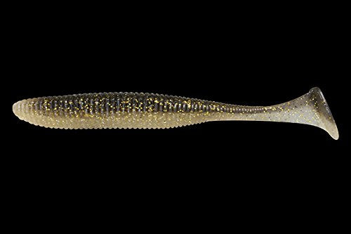 Close view of tail action on Jackall Worm Rhythm Wave showing high pitch wobble