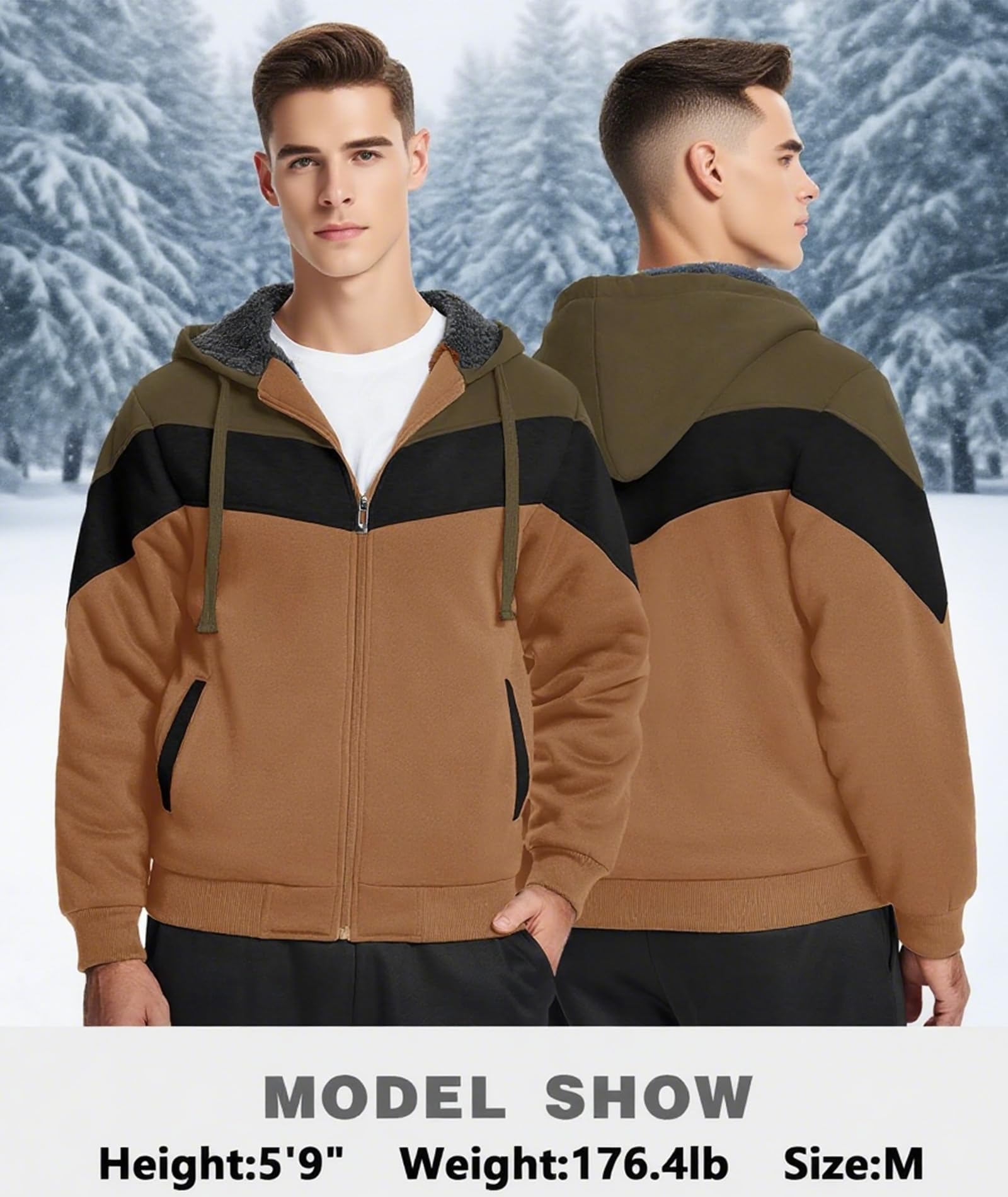 JACKETOWN zip-up hoodie with deep pockets for keys and phone on-the-go.