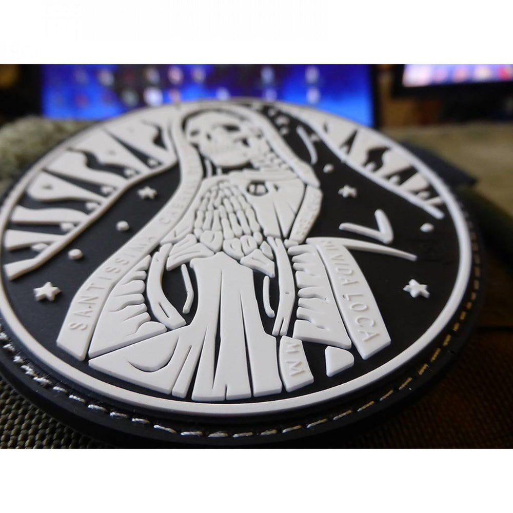 Jackets To Go JTG Santa Muerte patch Velcro compatibility on tactical gear