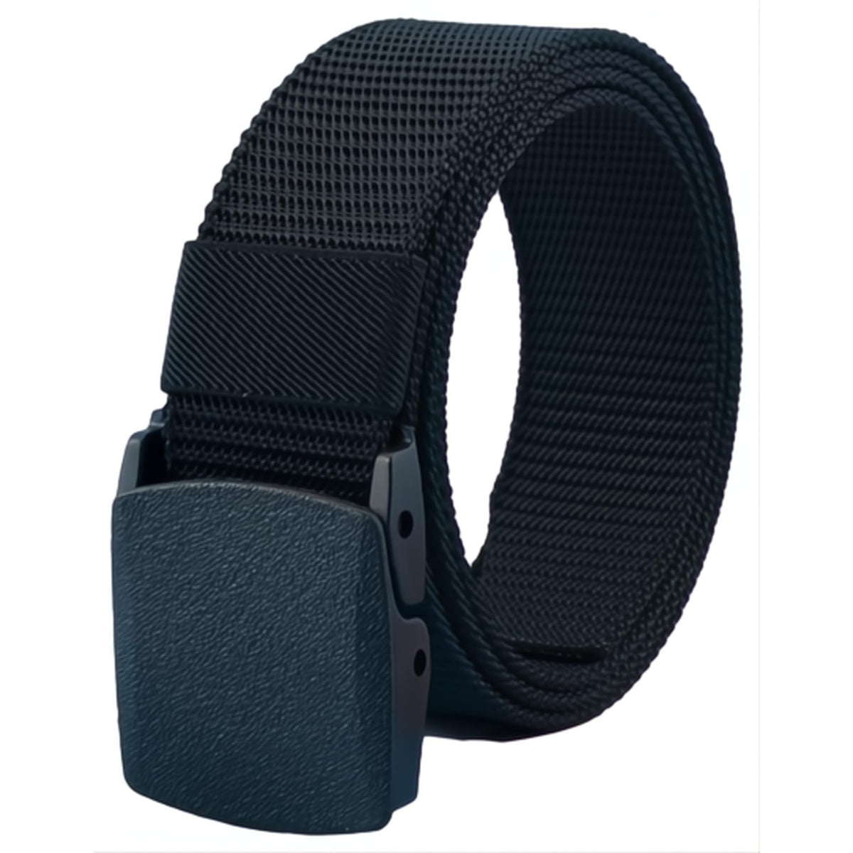 JacobsParts heavy-duty belt buckle close-up with hypoallergenic plastic buckle for security checks