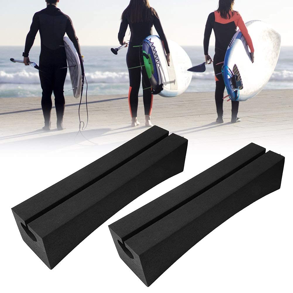 Jadeshay roof rack pads secure a kayak on crossbars with non slip foam