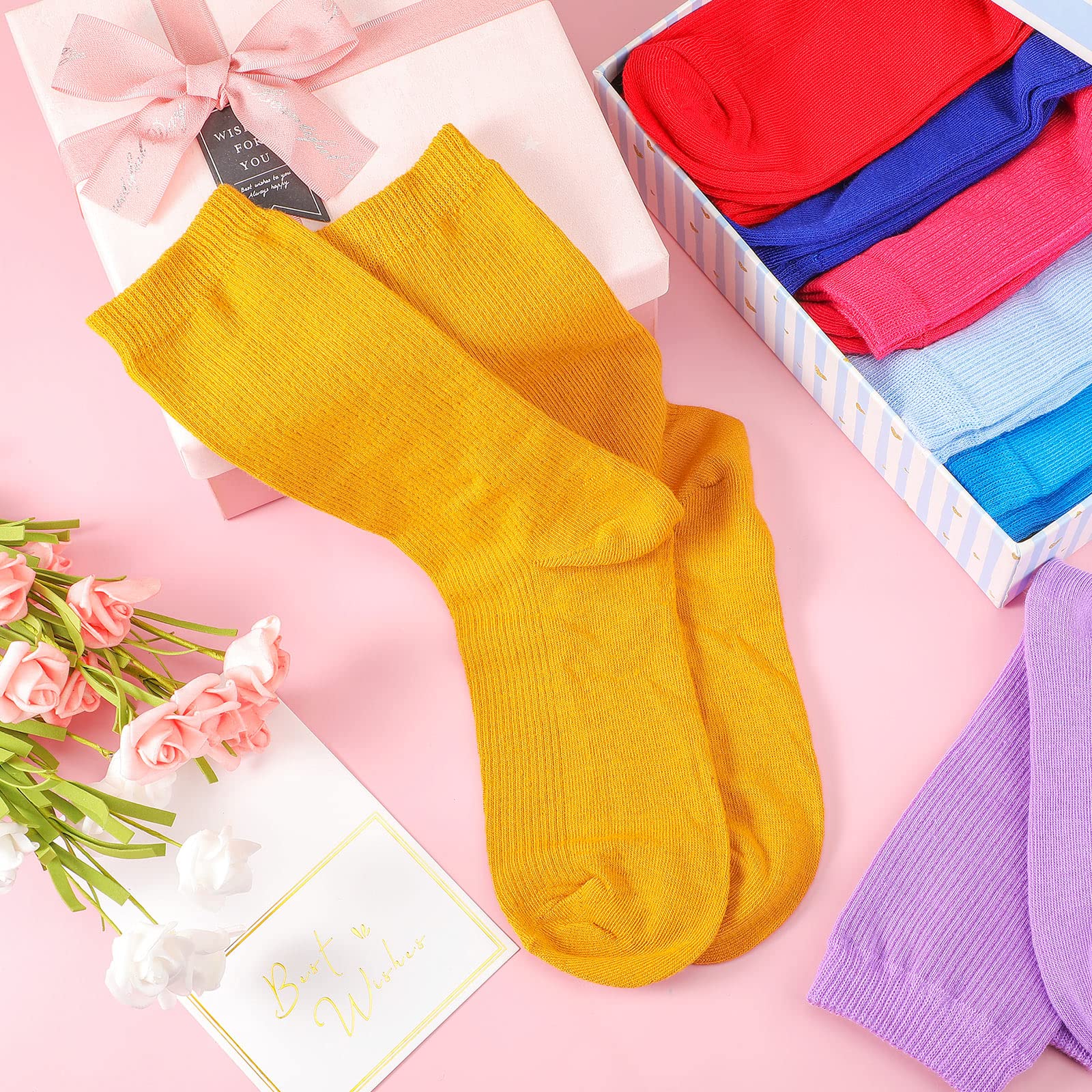 Jadive colorful socks neatly organized in a drawer