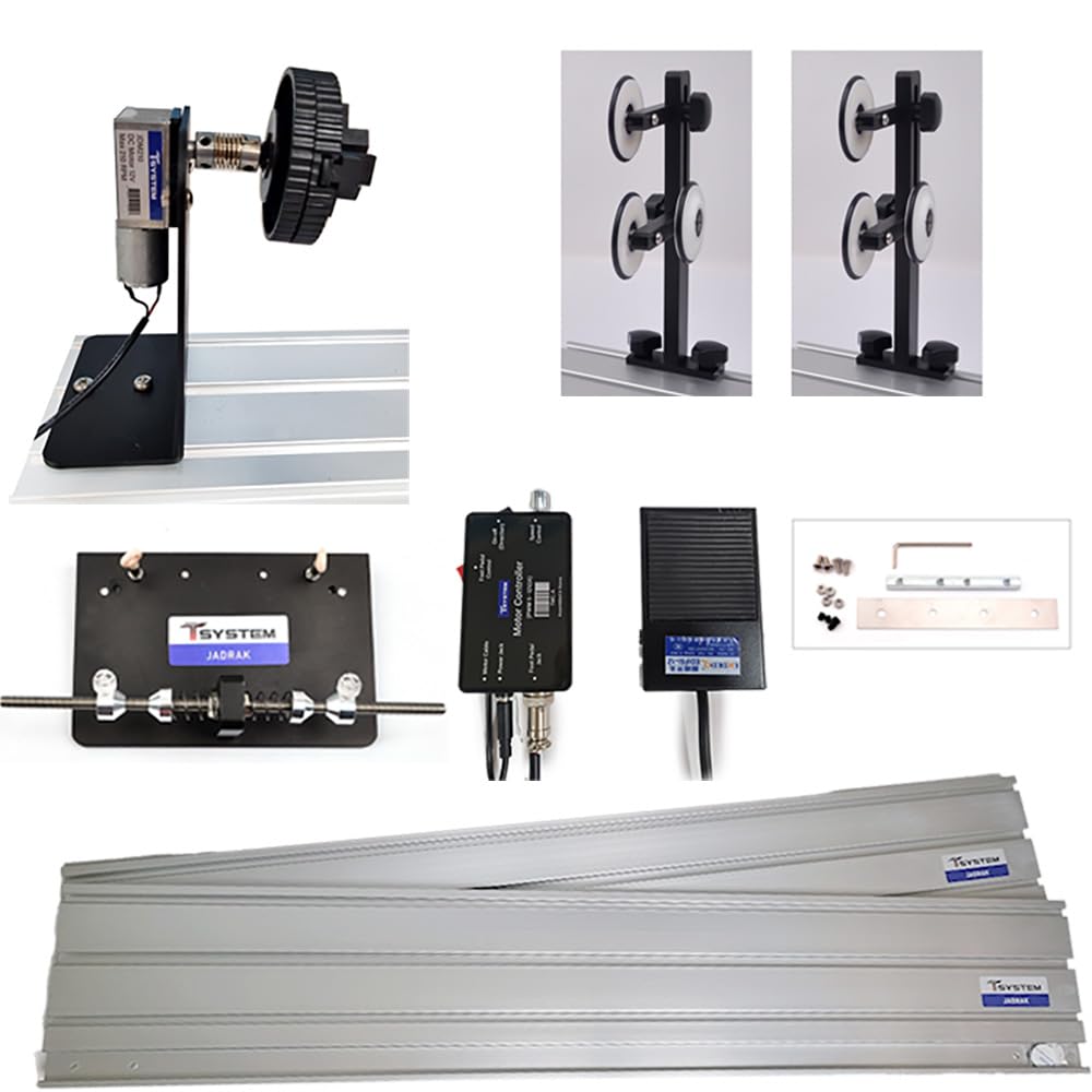 JADRAK T-System foot pedal in action enabling hands-free wrapping workflow for precision