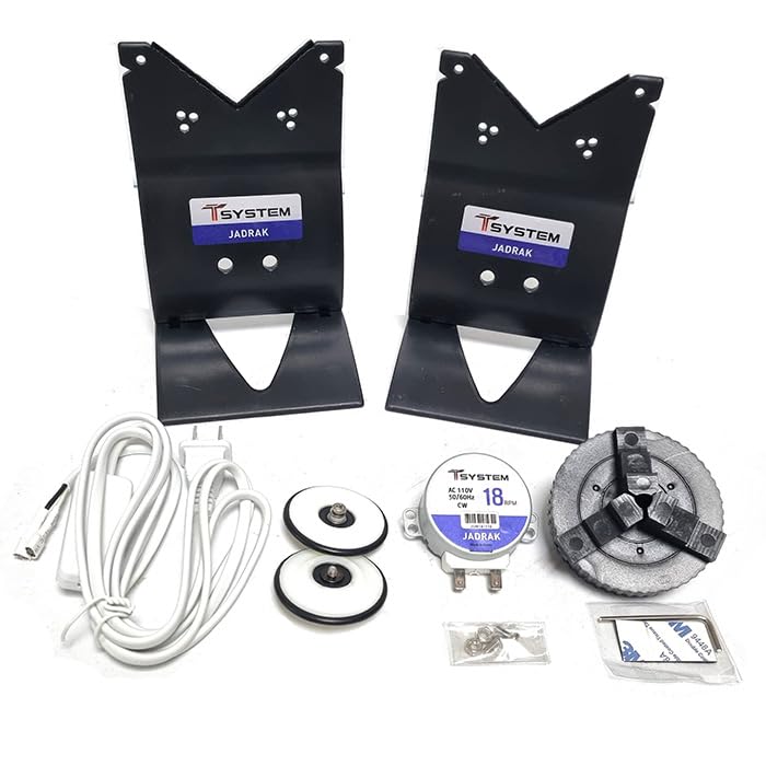 JADRAK T-SYSTEM TDR5 low-speed motor runs at 18 rpm for gentle drying.