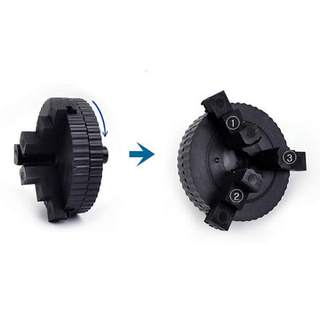 JADRAK T-SYSTEM TDR5 two rollers provide stable rod support.