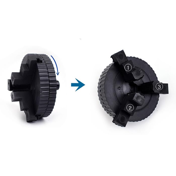 JADRAK T-SYSTEM TDR5 two rollers provide stable rod support.