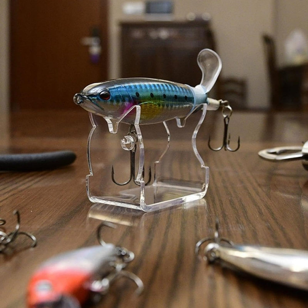 Portable fishing lure display easel for travel