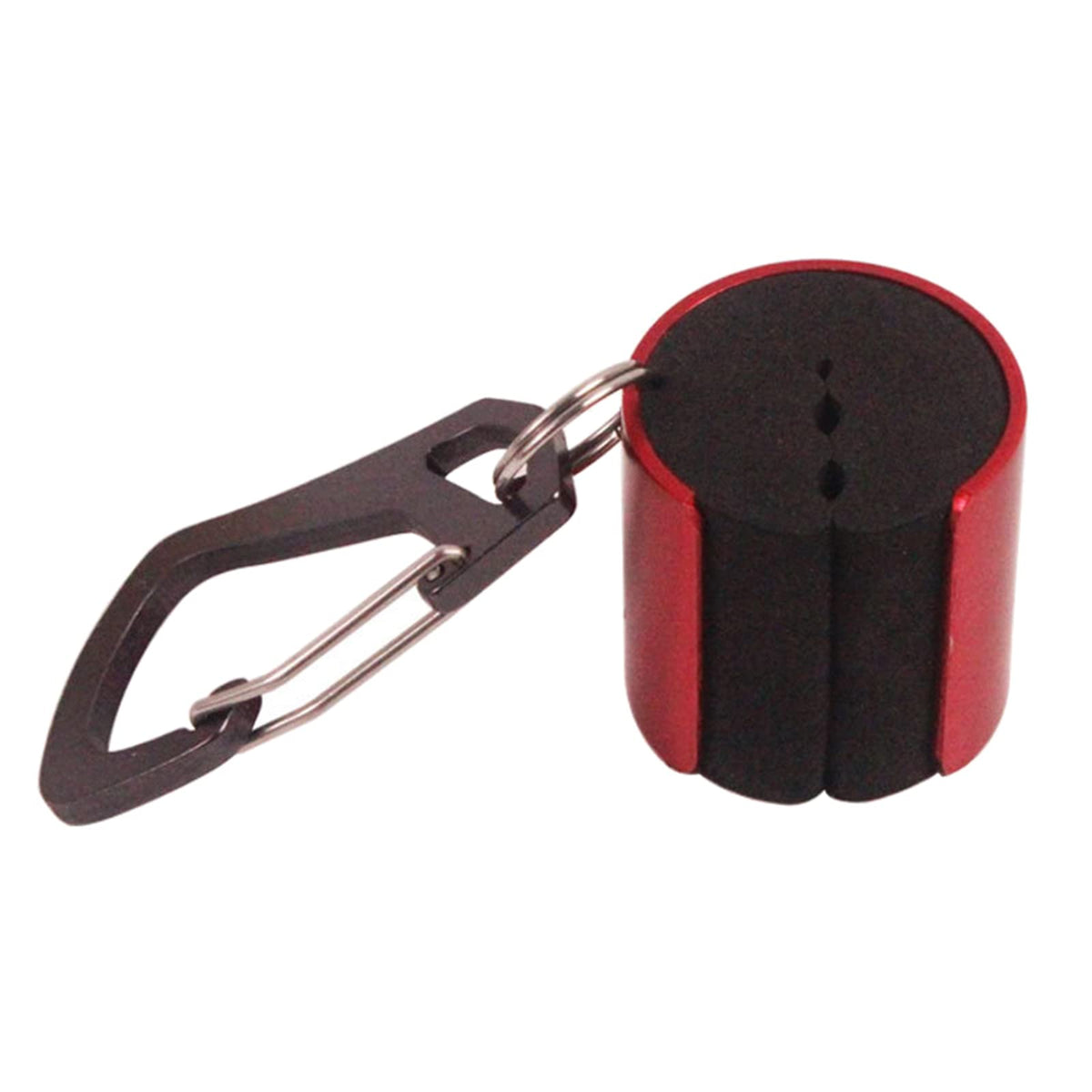 JAGTRADE wearable rod holder with red keychain clip secures your fishing rod hands-free.