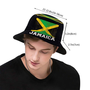 Unisex Jamaica flag bucket hat for men and women