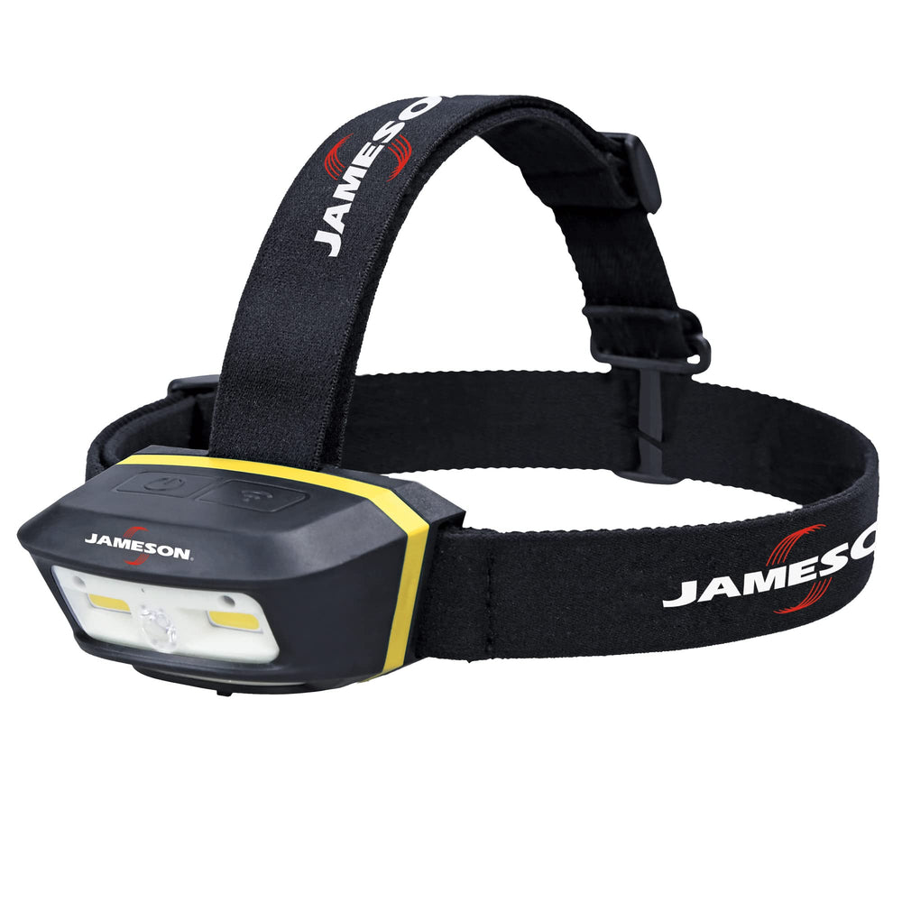 Jameson 31-HDLP headlamp front view shows 250 lm brightness for task lighting.
