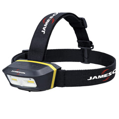 Jameson 31-HDLP headlamp front view shows 250 lm brightness for task lighting.