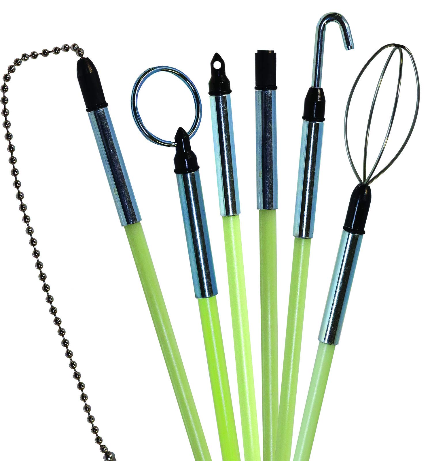 Jameson bullet nose with ring pulls line for controlled rod handling.