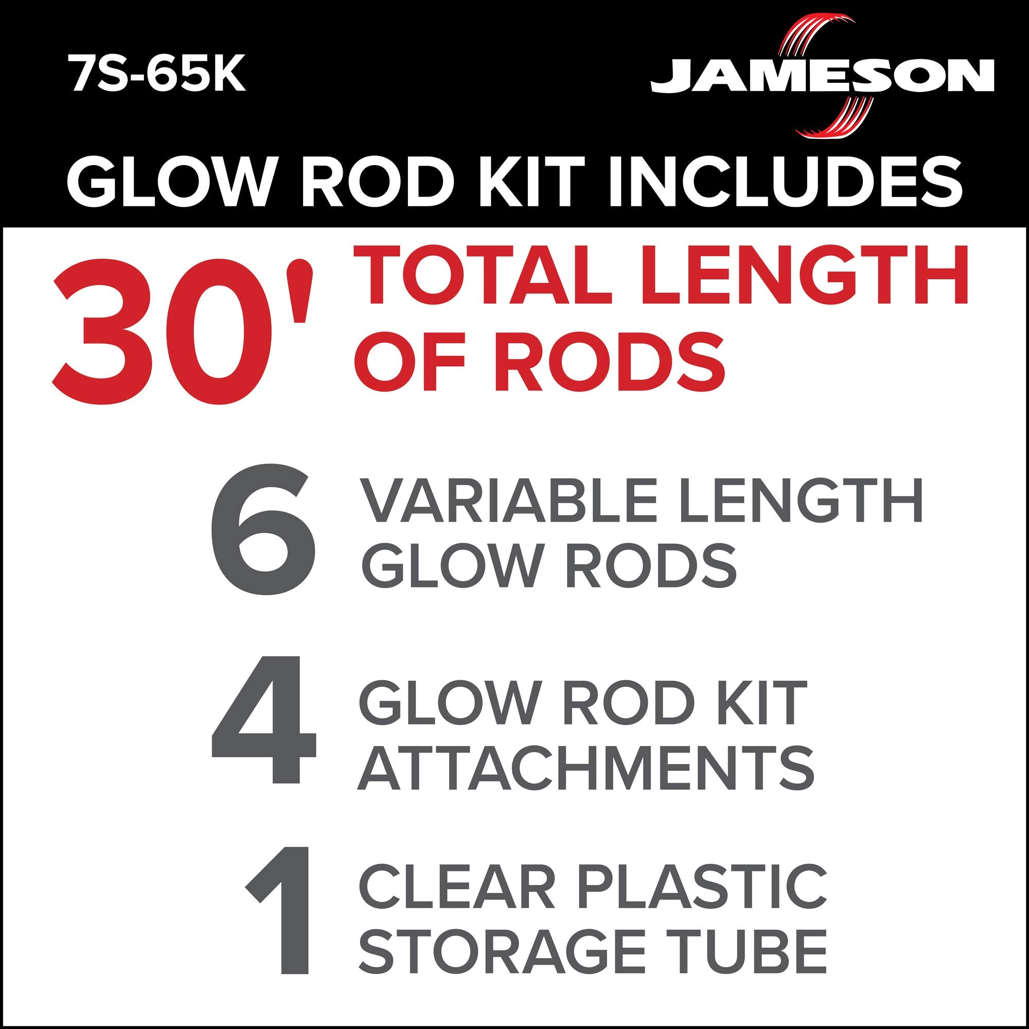 Flexible Jameson glow rod demonstrates smooth turns