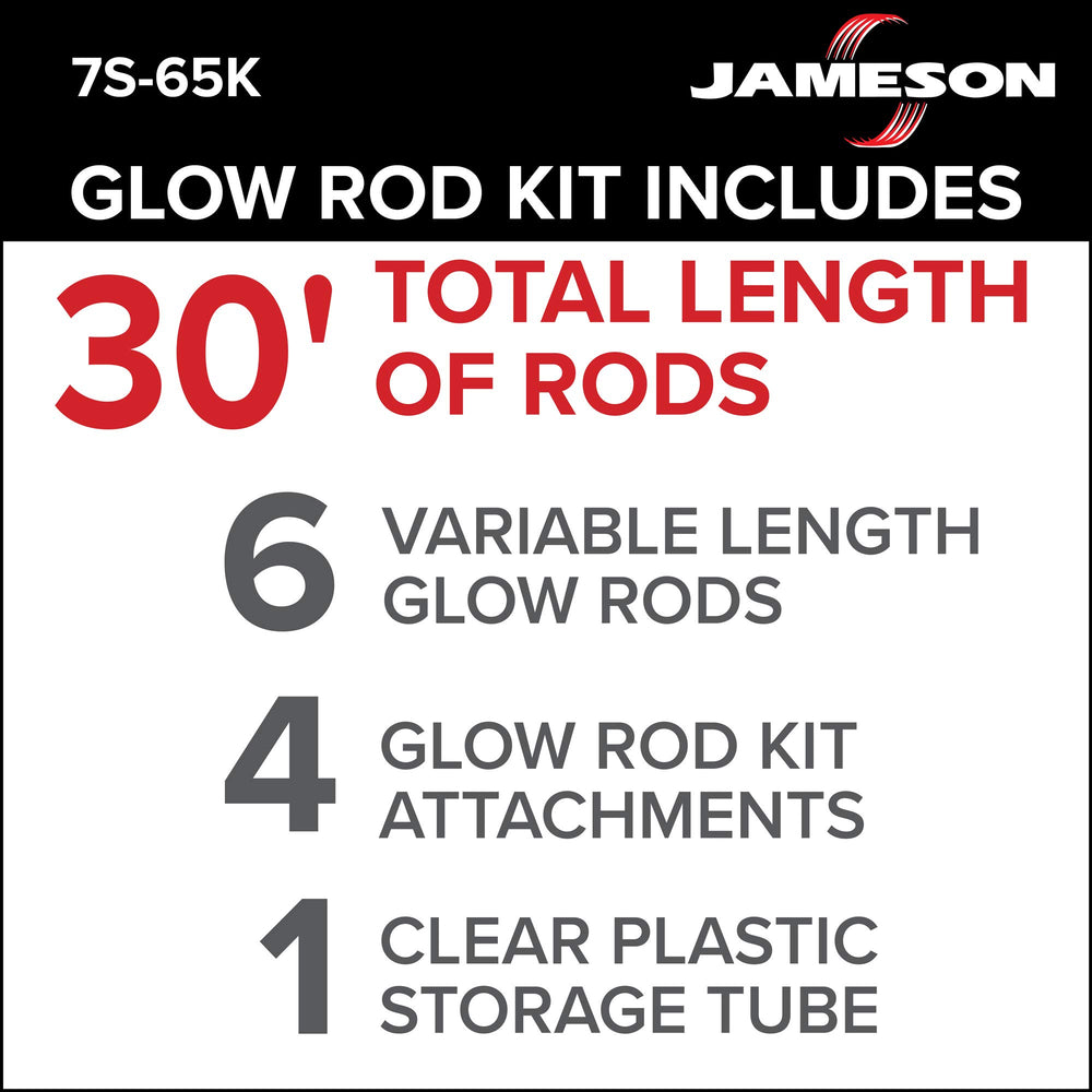 Flexible Jameson glow rod demonstrates smooth turns