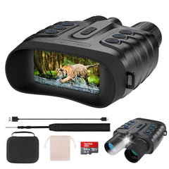 JAMIZY night vision goggles with 4K full-color display for vivid nocturnal viewing.